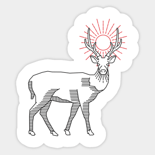 deer : line art Sticker